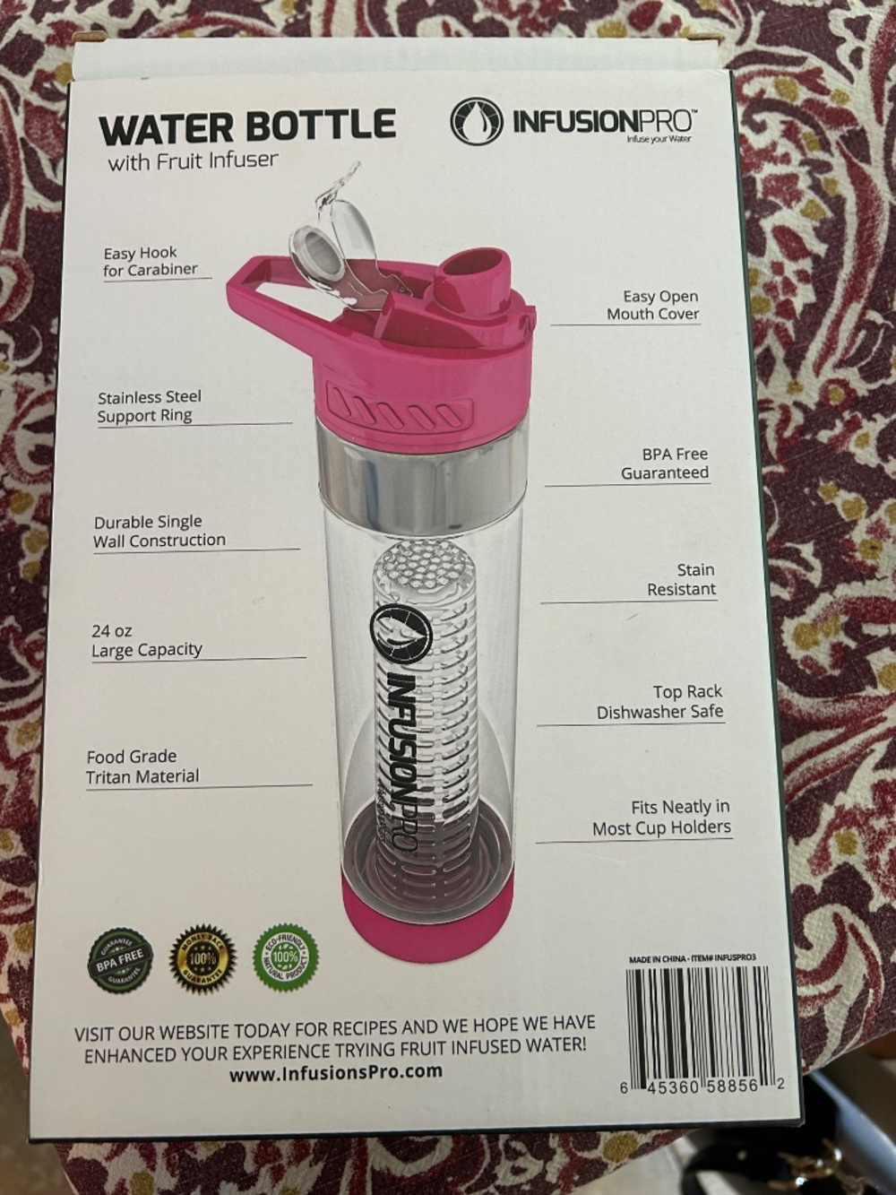 Infusion pro 2 pack 24 oz water bottles - Picture 2 of 3